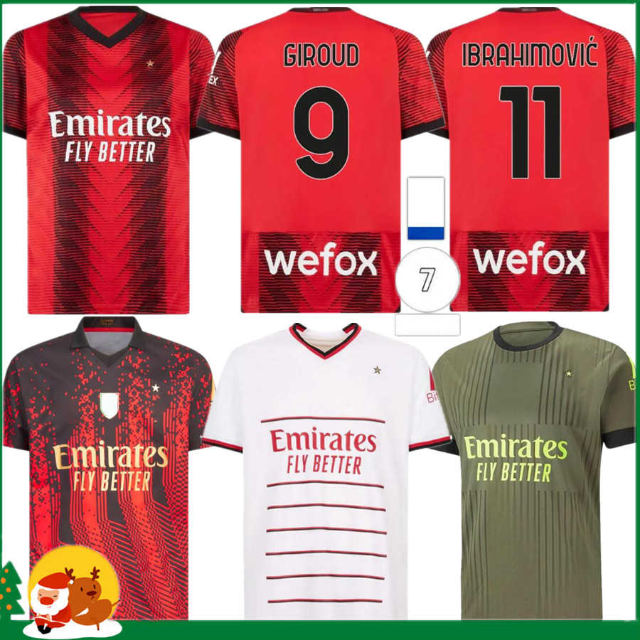 Fan version IBRAHIMOVIC 23 24 4th soccer jerseys GIROUD DE KETELAERE R. LEAO TONALI THEO 2023 ac milans special Men / kids kit football shirt, New 23/24 home
Fan version IBRAHIMOVIC 23 24 4th soccer jerseys GIROUD DE KETELAERE R. LEAO TONALI THEO 2023 ac milans special Men / kids kit football shirt, New 23/24 home