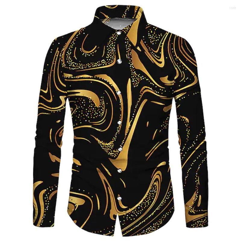 Men's Casual Shirts Men's Gradient Abstract Graphics 3D Printed Lavender Gold Gray Street Long-sleeved Button Tops Sports Fashion, European size 3
Men's Casual Shirts Men's Gradient Abstract Graphics 3D Printed Lavender Gold Gray Street Long-sleeved Button Tops Sports Fashion, European size 3