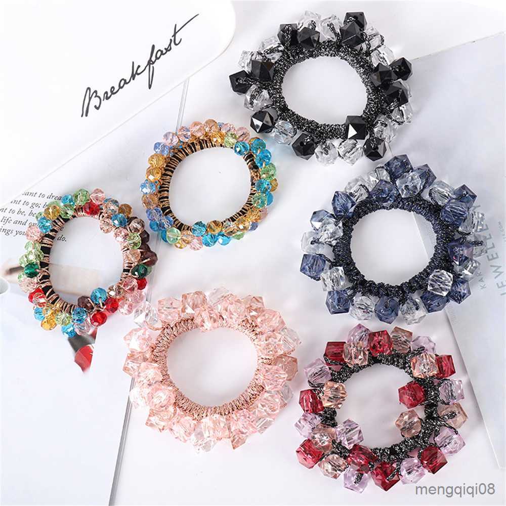Other Styles Women Beaded Hair Tie Holders Hair Rope Girls Fashion Hair Accessories