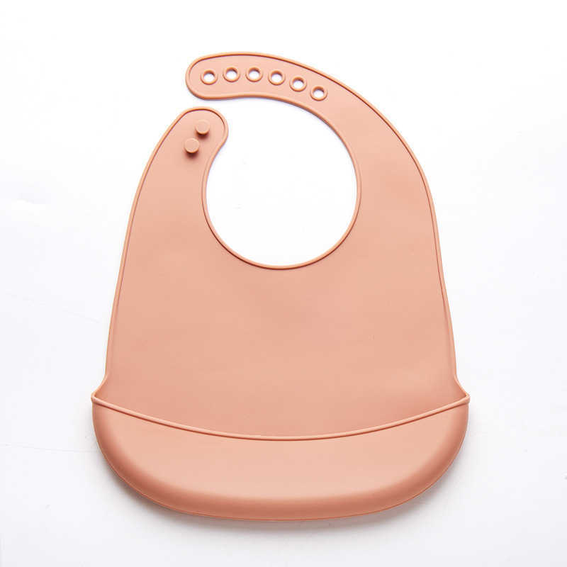 Bibs Burp Cloths Baby adjustable waterproof baby soft edible silicone newborn Saliva drip towel Children's bib does not contain bisphenol A G2206