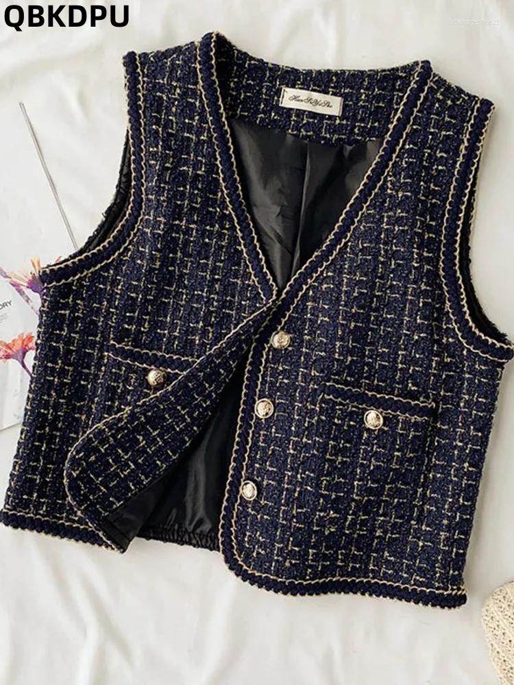 Women's Vests Korean Tweed Vest Cropped Jackets Women Big Size Sleeveless Jaquetas Elegant Gilet Coats Casual Weste Ceketler Plaid Top, White
Women's Vests Korean Tweed Vest Cropped Jackets Women Big Size Sleeveless Jaquetas Elegant Gilet Coats Casual Weste Ceketler Plaid Top, White