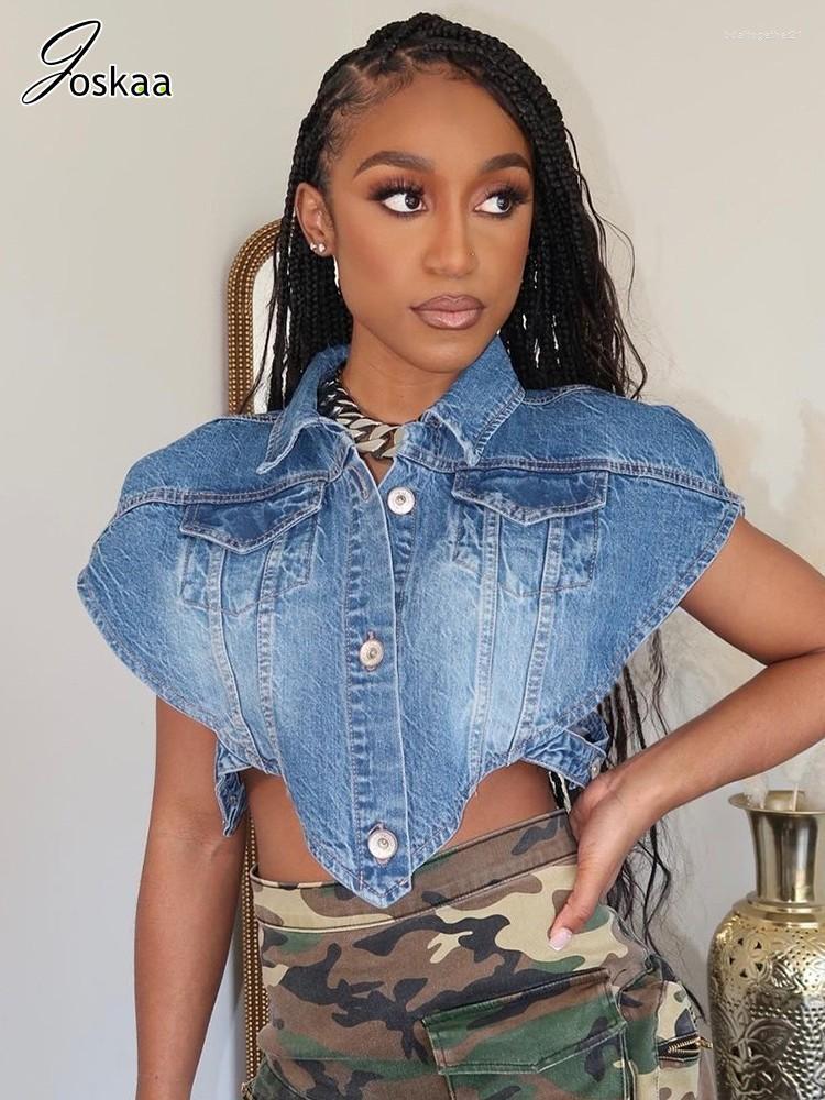 Women's Vests Joskaa Fashion Irregular Blue Denim Vest Women Hipster Lapel Sleeveless Single Breasted Crop Tops Summer 2023 Y2K Streetwear
Women's Vests Joskaa Fashion Irregular Blue Denim Vest Women Hipster Lapel Sleeveless Single Breasted Crop Tops Summer 2023 Y2K Streetwear