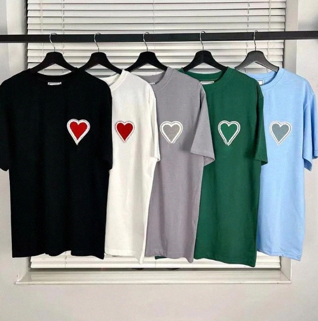 Mens T Shirt Shirts for Men Designer Top short sleeve amis Embroidered Red Heart Solid Color Big Love Round Neck Heart Short Sleeve womens Paris tshirts, 12
Mens T Shirt Shirts for Men Designer Top short sleeve amis Embroidered Red Heart Solid Color Big Love Round Neck Heart Short Sleeve womens Paris tshirts, 12
