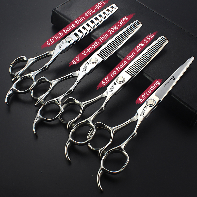 Scissors Shears Professional Hairdressing Scissors 6.5677.5 Inch Salon Scissors Sets Barber Cutting Scissors Thin Hairdressers Tools Shears 230605