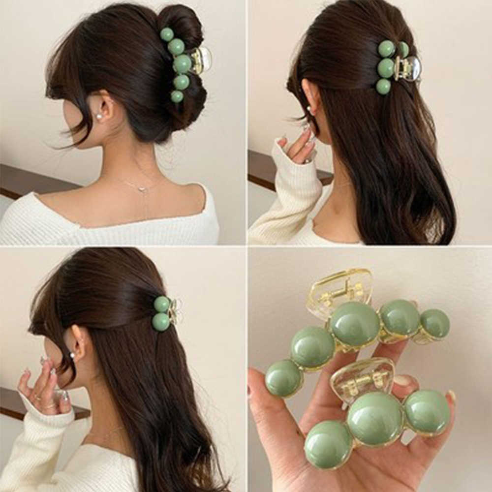 Other Colorful Plastic Hair for Women Girl Back Head Hair Shark Clips Large Size Hairpin Crab Barrettes Hair Accessories