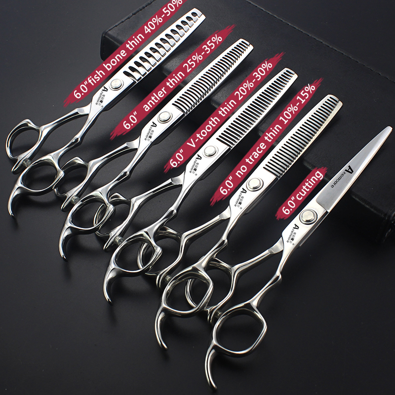 Scissors Shears Professional Hairdressing Scissors 6.5677.5 Inch Salon Scissors Sets Barber Cutting Scissors Thin Hairdressers Tools Shears 230605