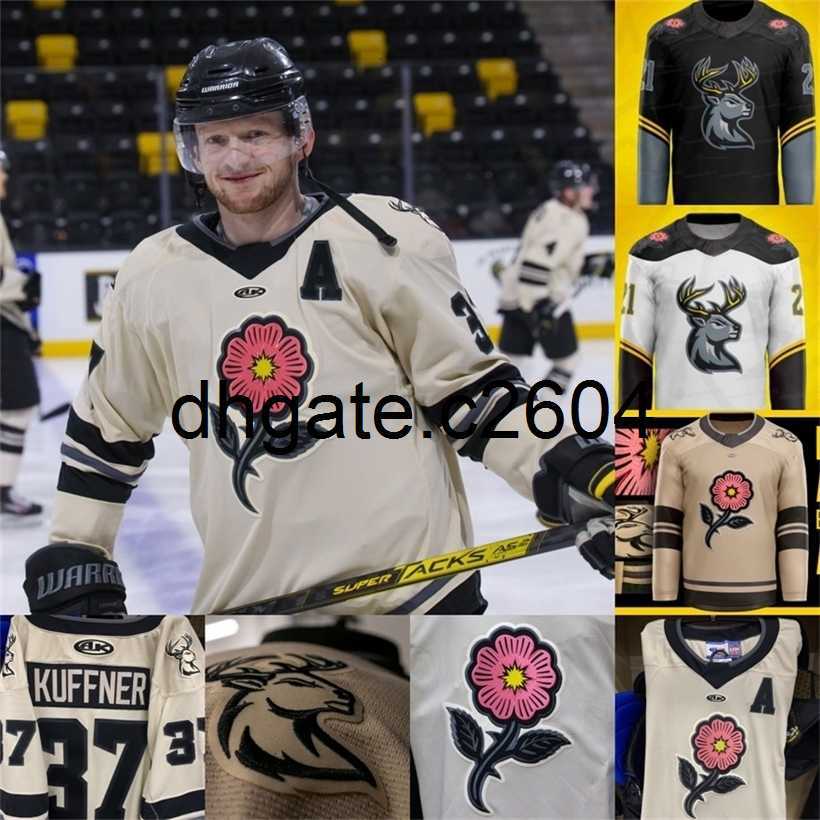 CC2604 A3740 2022 Iowa Heartlanders Third ECHL Ice Hockey Jersey Ryan Kuffner Fedor Gordeev Luke Nogard Corbin Kaczperski Zach White Hunter Jones Connor