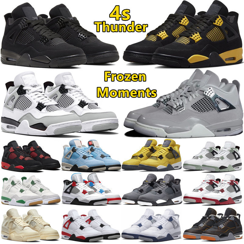 4 4s Mens Basketball Shoes Frozen Moments Thunder Pine Green Military Black Cat Sail University Blue Seafoam Metallic Red Men Women Trainers Sports Sneakers, Color#36
4 4s Mens Basketball Shoes Frozen Moments Thunder Pine Green Military Black Cat Sail University Blue Seafoam Metallic Red Men Women Trainers Sports Sneakers, Color#36