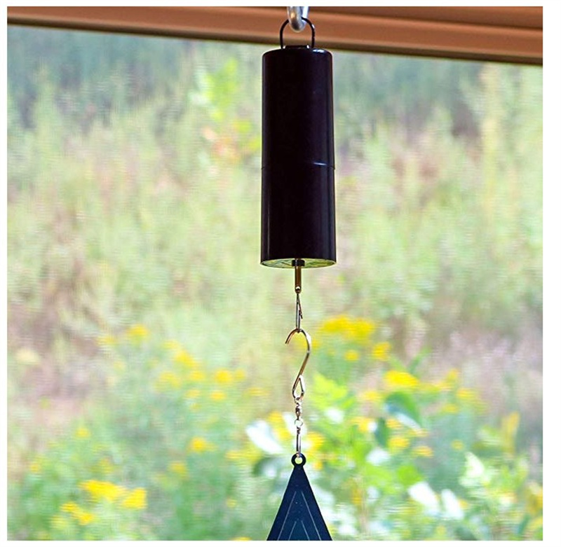 Wind Spinner Motor Hanging Black Rotating Motor for Wind Spinner and Wind Chimes Battery Operated Motor Multi-Purposes Rotatable Hook for Garden Decor