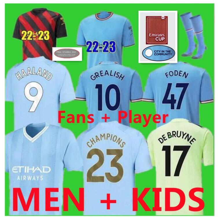 23 24 MANCHESTERS HAALAND SOCCER JERSEYS GREALISH MANS CITIES MAHREZ DE BRUYNE FODEN 2023 2024 football tops shirt kids kit sets uniform Boys youth FA champions CUP
23 24 MANCHESTERS HAALAND SOCCER JERSEYS GREALISH MANS CITIES MAHREZ DE BRUYNE FODEN 2023 2024 football tops shirt kids kit sets uniform Boys youth FA champions CUP