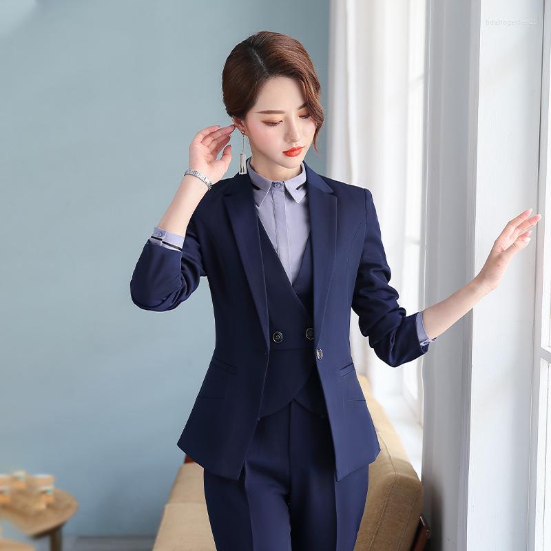 Women' Two Piece Pants Pant Suits For Women Suit Jacket Female Professional Overalls Long Sleeve 2 Set Office Ladies
Women' Two Piece Pants Pant Suits For Women Suit Jacket Female Professional Overalls Long Sleeve 2 Set Office Ladies
