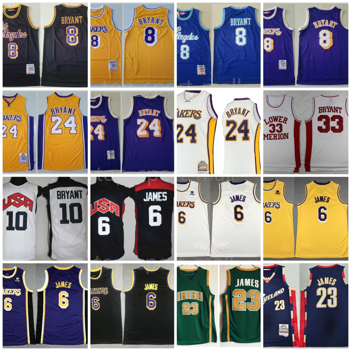 Mitchell and Ness Basketball Bryant Jerseys 8 24 LeBron James 6 Bean The Black Mamba 2001 2002 1996 1997 1999 Stitch Good Team Yellow Blue Purple College High School Man, Photo r
Mitchell and Ness Basketball Bryant Jerseys 8 24 LeBron James 6 Bean The Black Mamba 2001 2002 1996 1997 1999 Stitch Good Team Yellow Blue Purple College High School Man, Photo r