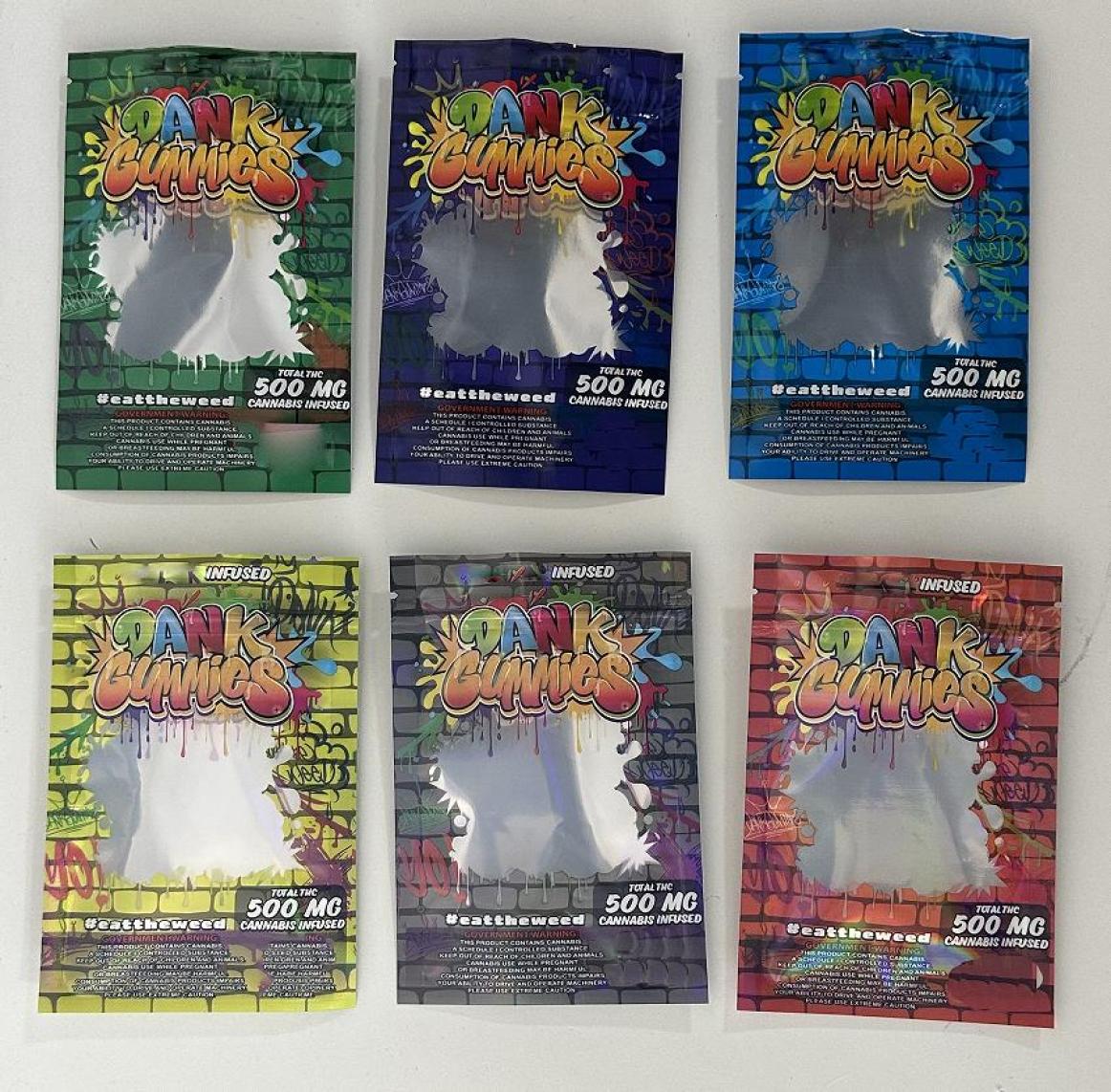 Dank Gummies Bags 500MG Zip Lock Edibles Retail Packaging Worms Bears Candy Gummy Bag Mylar POUCH8204700
Dank Gummies Bags 500MG Zip Lock Edibles Retail Packaging Worms Bears Candy Gummy Bag Mylar POUCH8204700