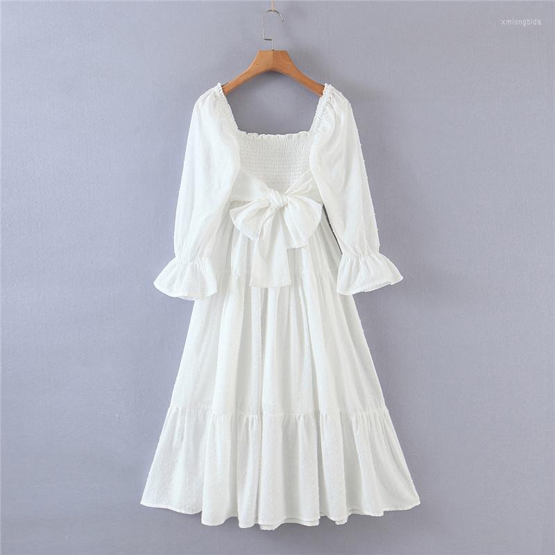 Casual Dresses Fashion Spring Holiday Style Slash Neck Long Dress Women Chic Elastic Bust Backless Female Vestido De Moda, White
Casual Dresses Fashion Spring Holiday Style Slash Neck Long Dress Women Chic Elastic Bust Backless Female Vestido De Moda, White