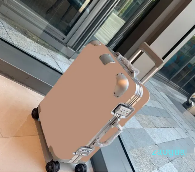 9a suitcase Joint development designer Fashion bag Boarding box large capacity travel leisure holiday trolley case aluminum magnesium alloy