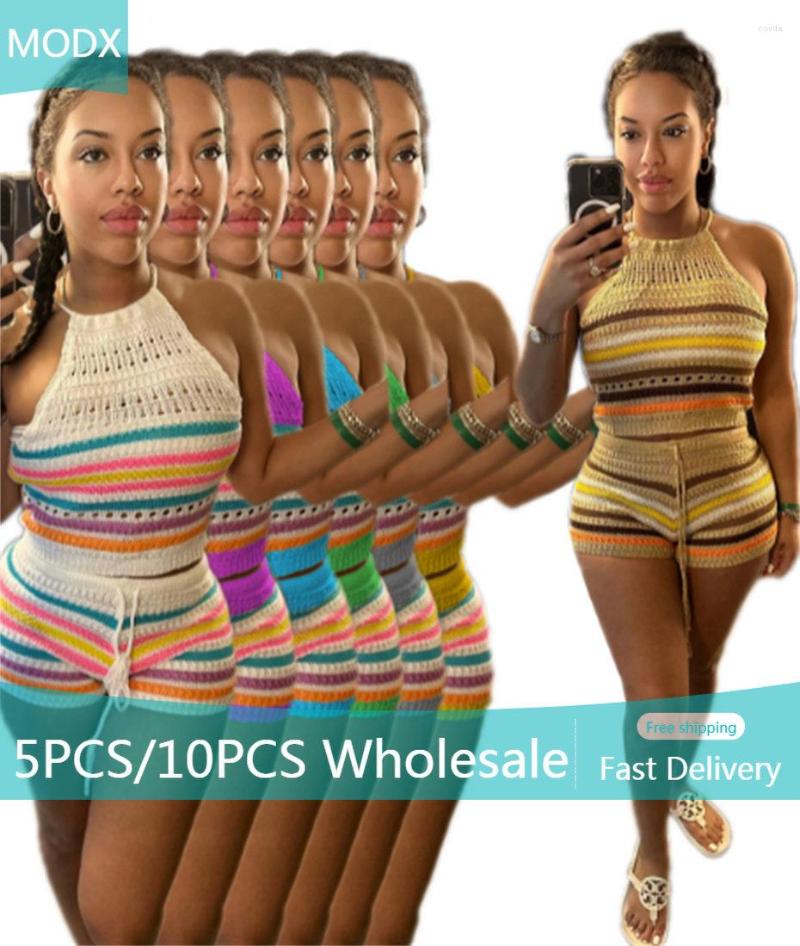 Women's Tracksuits 5/10sets Wholesale Outfits Shorts Sets Sexy Two-piece Set Women Summer Vests Sleeveless Bodycon Fashion Tank Striped, 5sets mix color
Women's Tracksuits 5/10sets Wholesale Outfits Shorts Sets Sexy Two-piece Set Women Summer Vests Sleeveless Bodycon Fashion Tank Striped, 5sets mix color