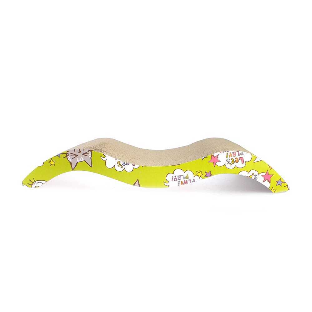 New Corrugated Paper Cat Scratcher Catnip Scratch Pad Mat Kitten Scratching For Cats Cat Scratcher Pet Game Toys Pet Supplies LY0003