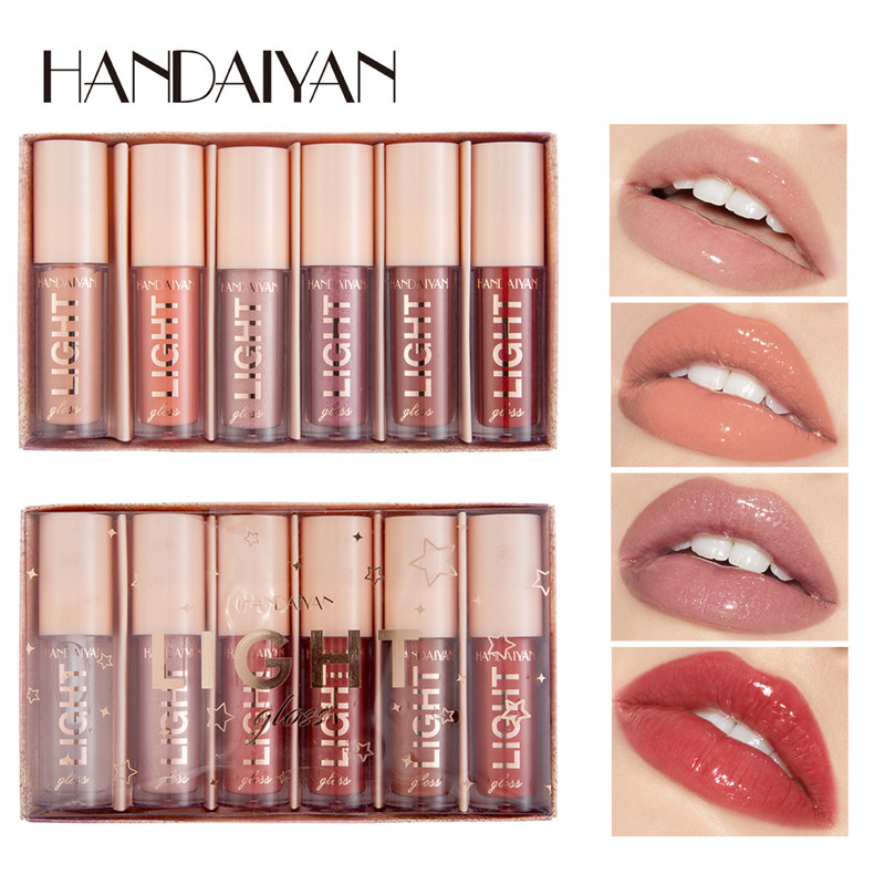 Handaiyan 6Pcs/set Lip Gloss Sexy Plump Glitter Crystal Jelly Red Nude Lipstick Liquid Waterproof Moisturize Oil Lipgloss Makeup, Set b
Handaiyan 6Pcs/set Lip Gloss Sexy Plump Glitter Crystal Jelly Red Nude Lipstick Liquid Waterproof Moisturize Oil Lipgloss Makeup, Set b