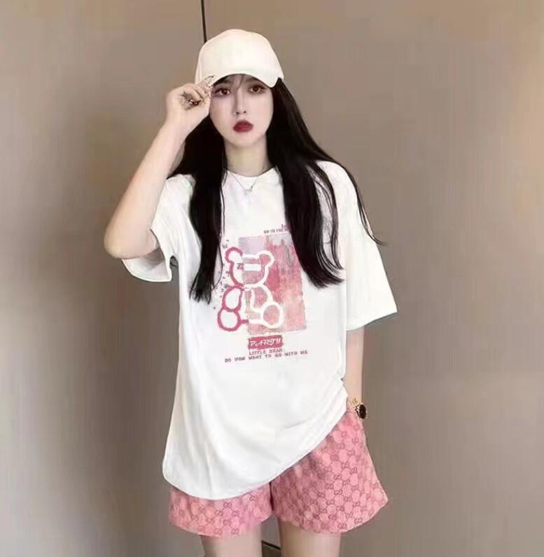 Women's Tracksuits 2023 Summer New Fashion Casual Sports Style Women's Set Short Sleeve Shorts Women's Two Piece Set