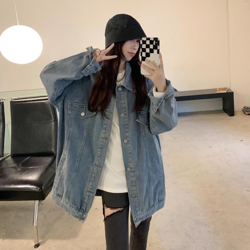 Women' Jackets 2023 Spring And Autumn Season Loose Slim Medium Long Sleeve Denim Coat Top, Blue
Women' Jackets 2023 Spring And Autumn Season Loose Slim Medium Long Sleeve Denim Coat Top, Blue