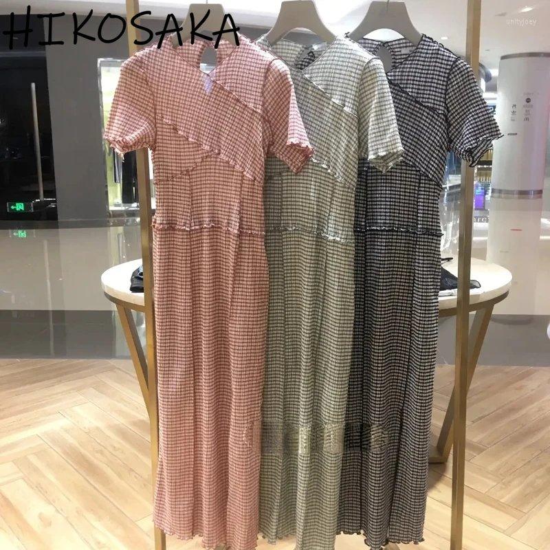 Party Dresses Chic Sweet Japanese Fresh Plaid Short Sleeve Dress Irregular Spliced Slim V-neck Vestidos Feminino Elegant Commuter Summer, Pink
Party Dresses Chic Sweet Japanese Fresh Plaid Short Sleeve Dress Irregular Spliced Slim V-neck Vestidos Feminino Elegant Commuter Summer, Pink