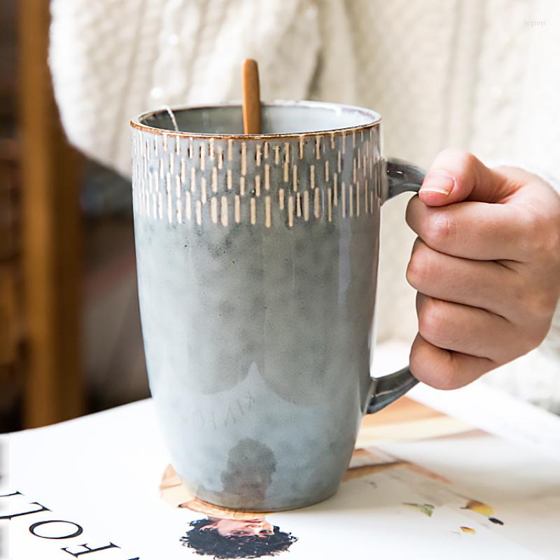 Mugs 600ml Europe Retro Ceramic Mug With Spoon Coffee Creative Office Tea Drink Drinkware Couples Gift
Mugs 600ml Europe Retro Ceramic Mug With Spoon Coffee Creative Office Tea Drink Drinkware Couples Gift