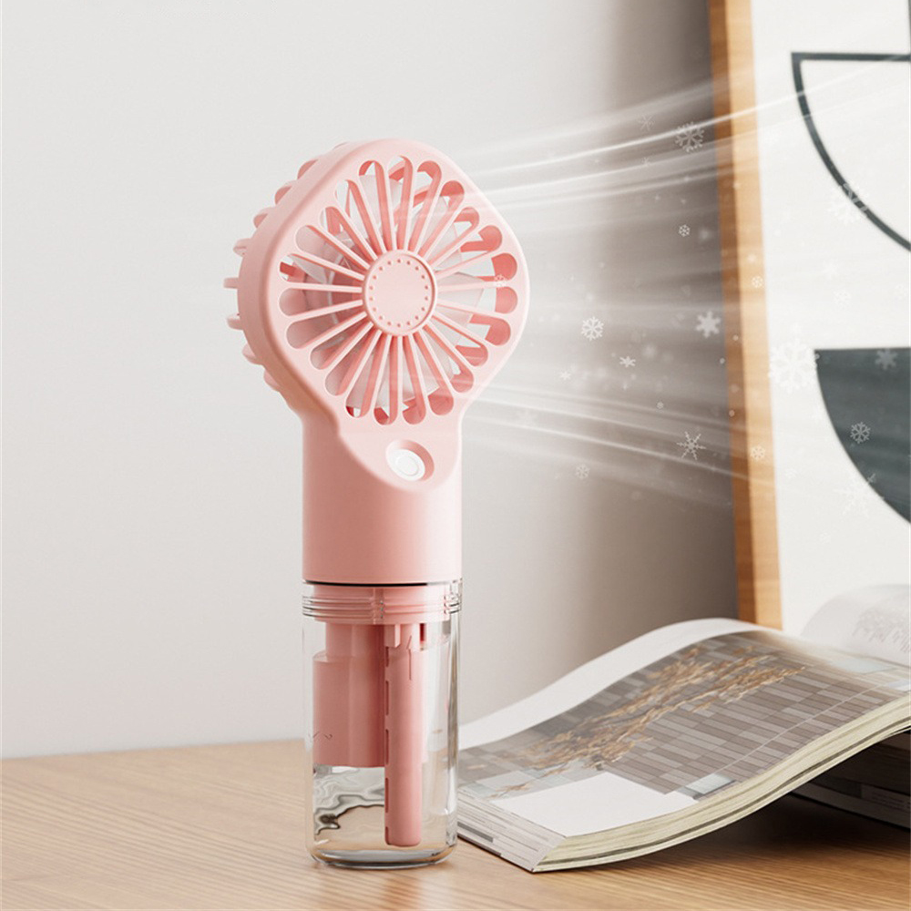 Portable Handheld Spray Fans Mini USB Rechargeable Mute Fan Hydrating Nano Spray Rapid Cooling Fans Humidification Water Misting Fan for Office Outdoo