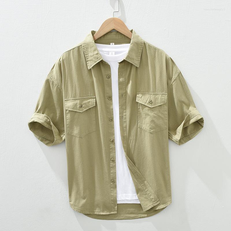 Men's Casual Shirts 2023 Summer Cotton Shirt For Men Clothing Cargo Loose Short Sleeve Tops Korean Style Oversize Streetwear, Blue
Men's Casual Shirts 2023 Summer Cotton Shirt For Men Clothing Cargo Loose Short Sleeve Tops Korean Style Oversize Streetwear, Blue