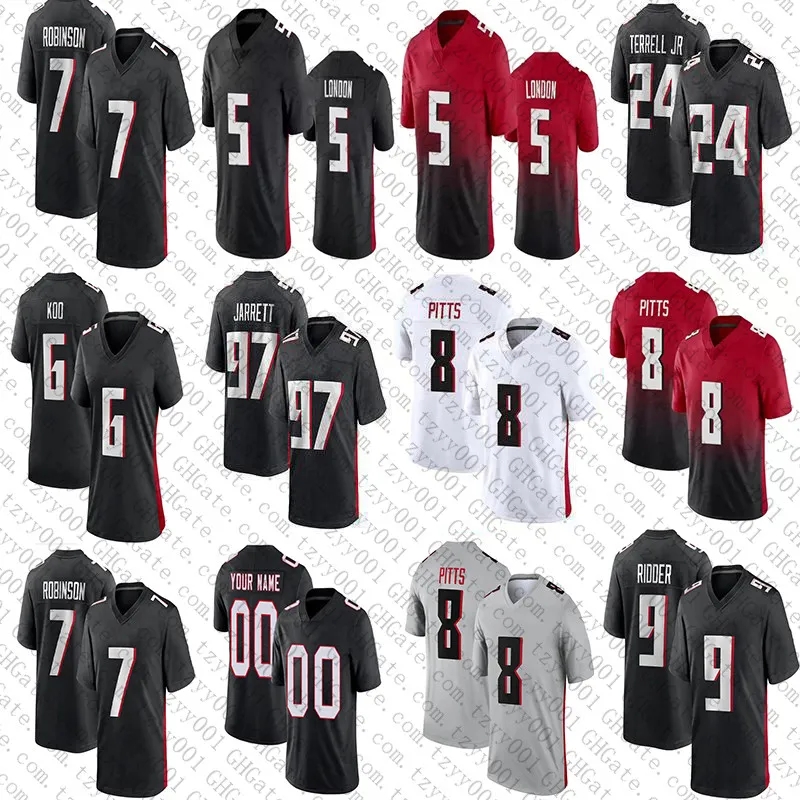 Custom Bijan Robinson Drake London Kyle Pitts Football jerseys 9 Desmond Ridder Cordarrelle Patterson Younghoe Koo Taylor Heinicke Tyler Allgeier Jessie Bates III, Youth
Custom Bijan Robinson Drake London Kyle Pitts Football jerseys 9 Desmond Ridder Cordarrelle Patterson Younghoe Koo Taylor Heinicke Tyler Allgeier Jessie Bates III, Youth