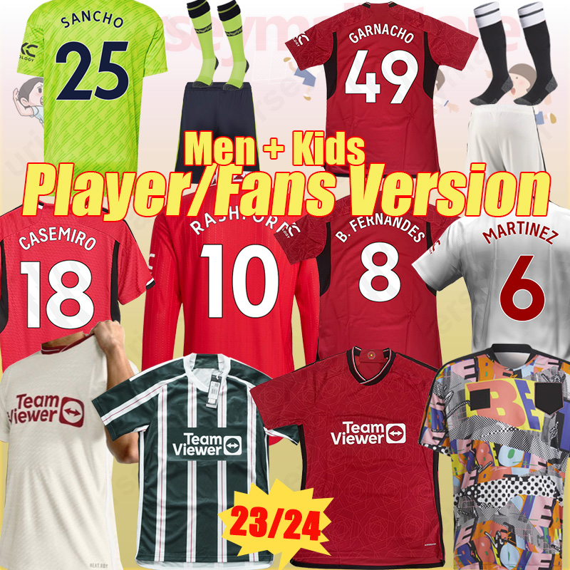 23 TOP SANCHO soccer jersey RASHFORD ANTONY 23 24 long sleeve Fernandes Greenwood Varane CASEMIRO adult women football shirt Fans Player version Kids set, 22 23 pl home
23 TOP SANCHO soccer jersey RASHFORD ANTONY 23 24 long sleeve Fernandes Greenwood Varane CASEMIRO adult women football shirt Fans Player version Kids set, 22 23 pl home