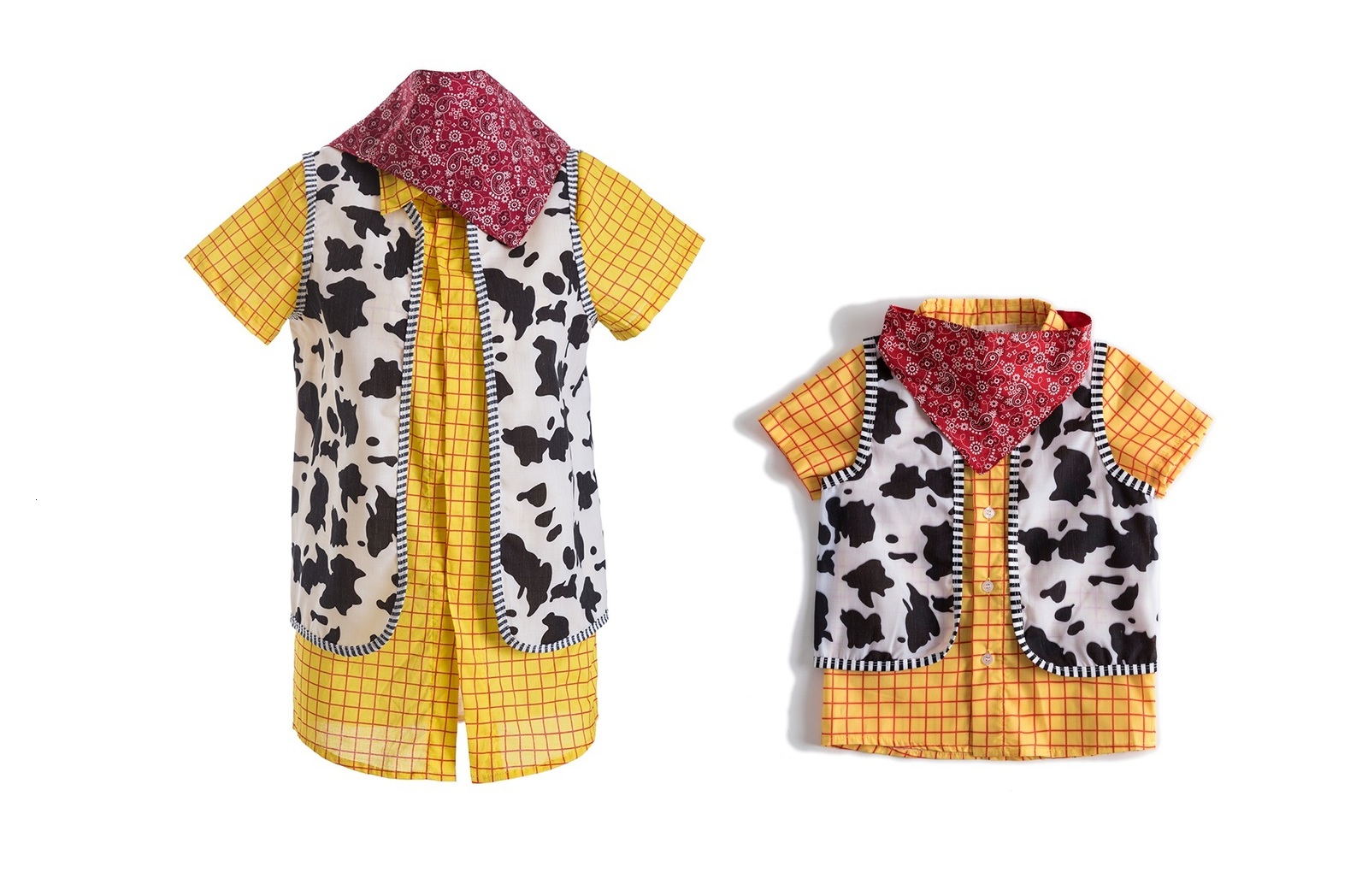 Family Matching Outfits Sheriff Woody Shirt Adult Story Costume Movie Cosplay Cowboy Striped Button Down Up Halloween Fancy Dress Long Sleeve shits 23