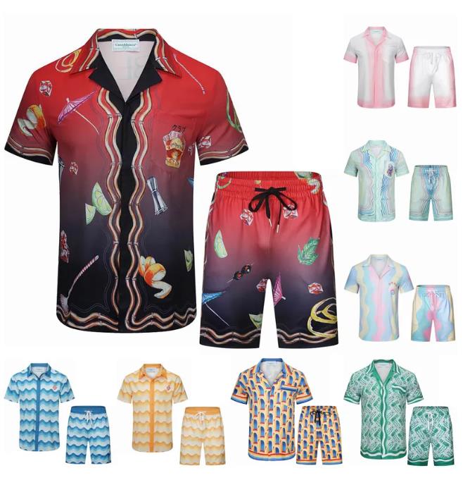 Designer Summer Mens Shorts and tshirt Set Casablanca Men's Set Fashion Holiday Couple Printing tshirt Casual Short Sleeve, 42
Designer Summer Mens Shorts and tshirt Set Casablanca Men's Set Fashion Holiday Couple Printing tshirt Casual Short Sleeve, 42