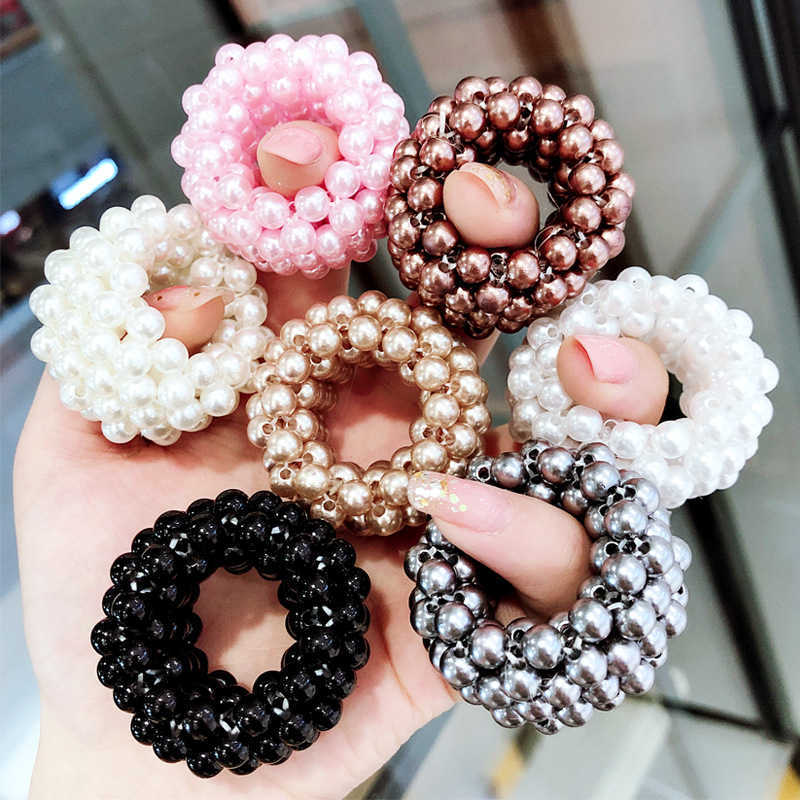 Other White Elastics Hair Ties Hair Rope Wedding Party Sweet Headwear Hair Accessories for Women and Girls