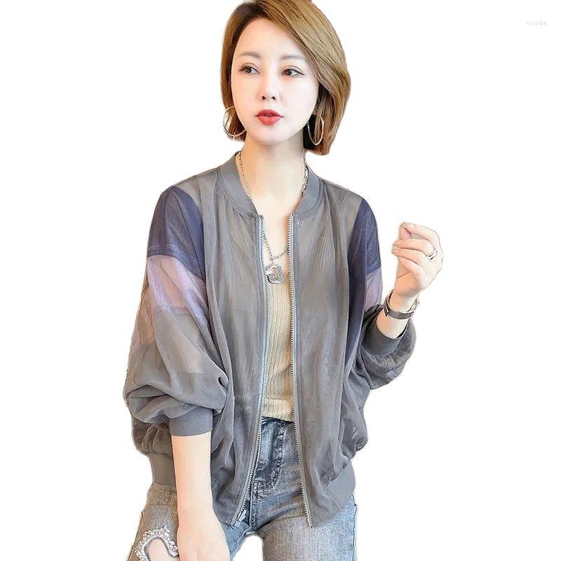 Women' Jackets Thin 2023 Summer Double-Layer Mesh Sunscreen Women' Loose Breathable Outdoor Fashion Baseball Jacket Ladies Coat, Blue
Women' Jackets Thin 2023 Summer Double-Layer Mesh Sunscreen Women' Loose Breathable Outdoor Fashion Baseball Jacket Ladies Coat, Blue