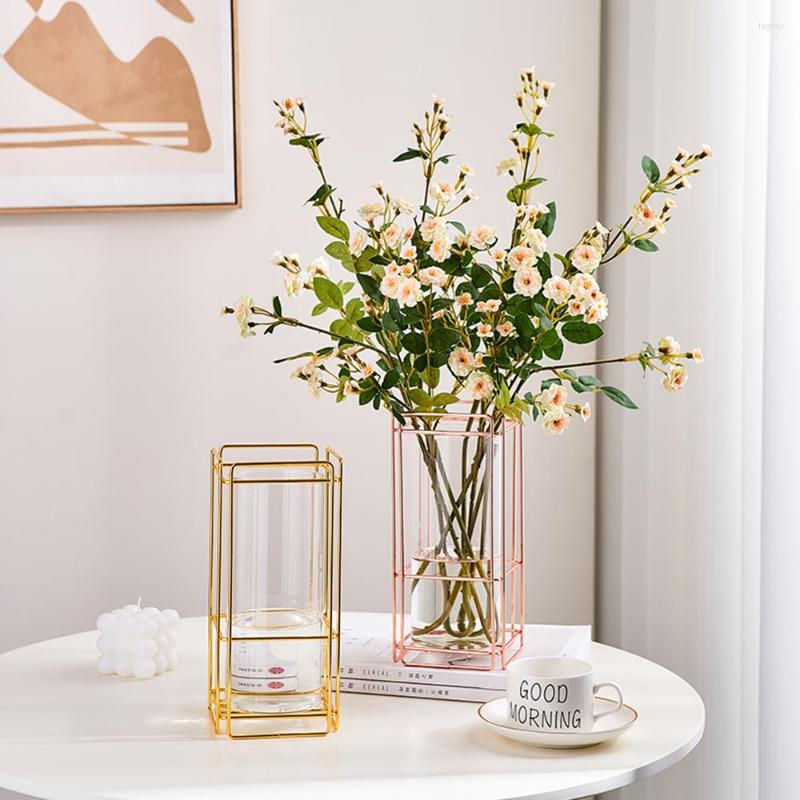 Vases Iron Art Glass Vase Nordic Home Decor Plant Table Decoration Hydroponic Flower Pot Living Room Accessories
Vases Iron Art Glass Vase Nordic Home Decor Plant Table Decoration Hydroponic Flower Pot Living Room Accessories