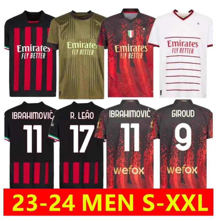 22 23 24 IBRAHIMOVIC AC MILANS soccer jersey R. LEAO GIROUD KESSIE football shirt 22 23 TONALI Camiseta de futbol THEO BRAHIM Fourth 4th uniforms, 22/23 fourth patch4
22 23 24 IBRAHIMOVIC AC MILANS soccer jersey R. LEAO GIROUD KESSIE football shirt 22 23 TONALI Camiseta de futbol THEO BRAHIM Fourth 4th uniforms, 22/23 fourth patch4
