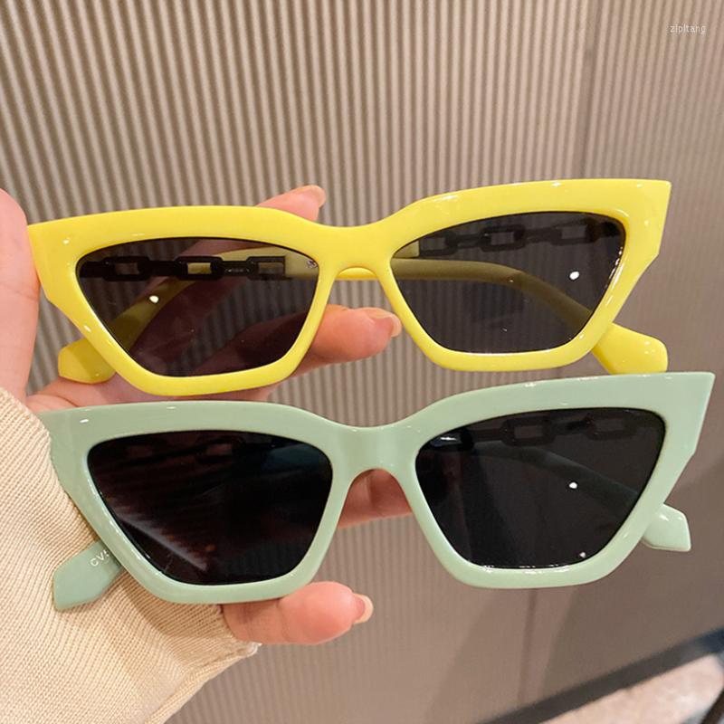 Sunglasses Retro Fashion Vintage Women Cateye Sun Glasses Candy Color Metal Chain Temple Small Frame Uv400 Protection Eyewear
Sunglasses Retro Fashion Vintage Women Cateye Sun Glasses Candy Color Metal Chain Temple Small Frame Uv400 Protection Eyewear