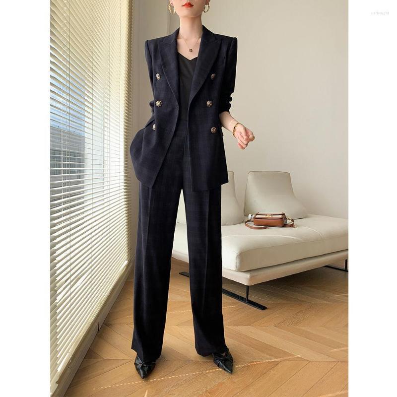Women' Two Piece Pants 2023 Suit Sexy Temperament Cardigan Button Fashion Leisure Pant Suits Women Female Solid Set With Blazer 2 Pieces, Navy
Women' Two Piece Pants 2023 Suit Sexy Temperament Cardigan Button Fashion Leisure Pant Suits Women Female Solid Set With Blazer 2 Pieces, Navy