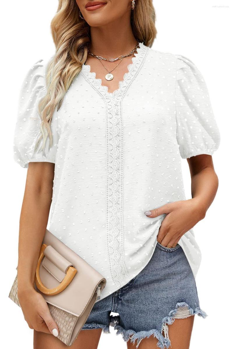 Women' T Shirts European Style Polka Dot Woman Tshirt Short Sleeve Tee Top V-neck Lace Casual Female, Black
Women' T Shirts European Style Polka Dot Woman Tshirt Short Sleeve Tee Top V-neck Lace Casual Female, Black