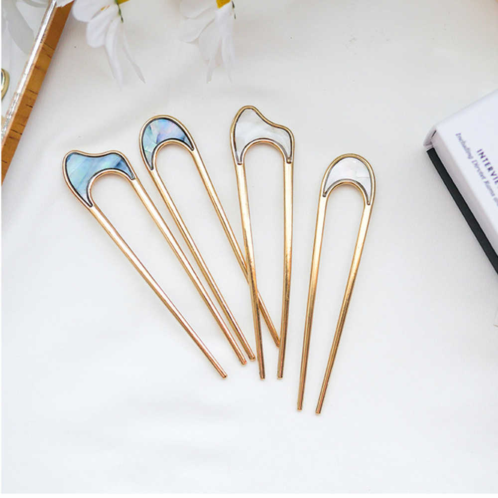 Other Fashion Simple Metal Shape Hair Sticks For Women Hair Styling Accessories Elegant Hairpin