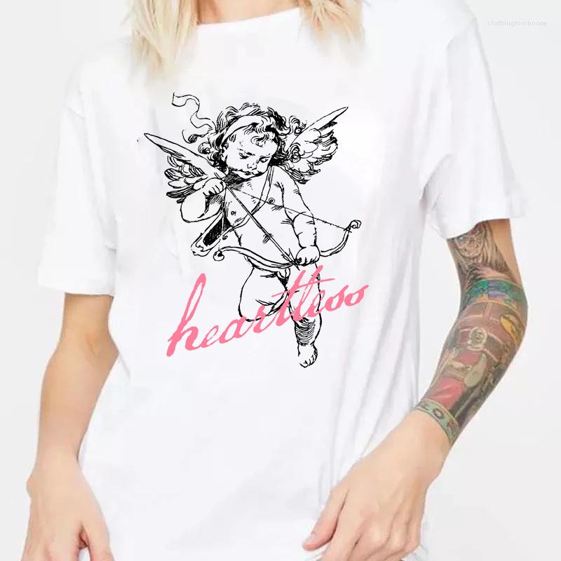 Women's T Shirts Kuakuayu HJN Cupid Heartless Graphic T-Shirt Youth Fashion Tees Women's Vintage Street Style Tee Cute Angel Shirt, White
Women's T Shirts Kuakuayu HJN Cupid Heartless Graphic T-Shirt Youth Fashion Tees Women's Vintage Street Style Tee Cute Angel Shirt, White