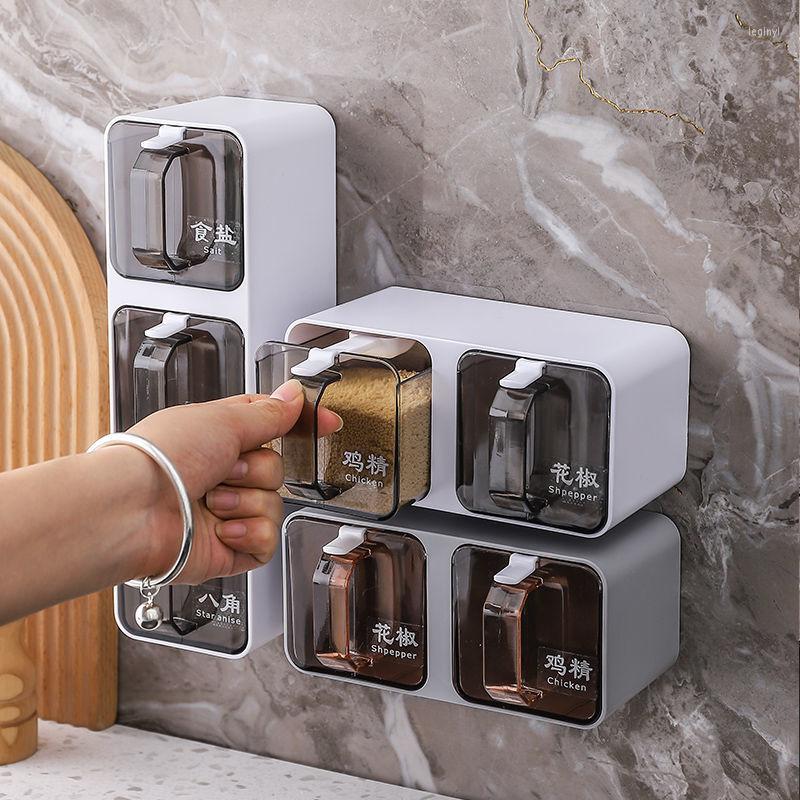 Storage Bottles Kitchen Seasoning Box Plastic Household Three Grid Drawer Pot Salt With Spoon Monosodium Glutamate
Storage Bottles Kitchen Seasoning Box Plastic Household Three Grid Drawer Pot Salt With Spoon Monosodium Glutamate