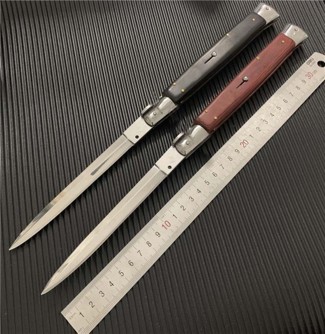 OEM Mafia Stiletto 13 inch RedBlack Wood Handle Single Action Pocket knife Auto Knife Hunting Camping AB Xmas gift knives Italy k2110410
OEM Mafia Stiletto 13 inch RedBlack Wood Handle Single Action Pocket knife Auto Knife Hunting Camping AB Xmas gift knives Italy k2110410