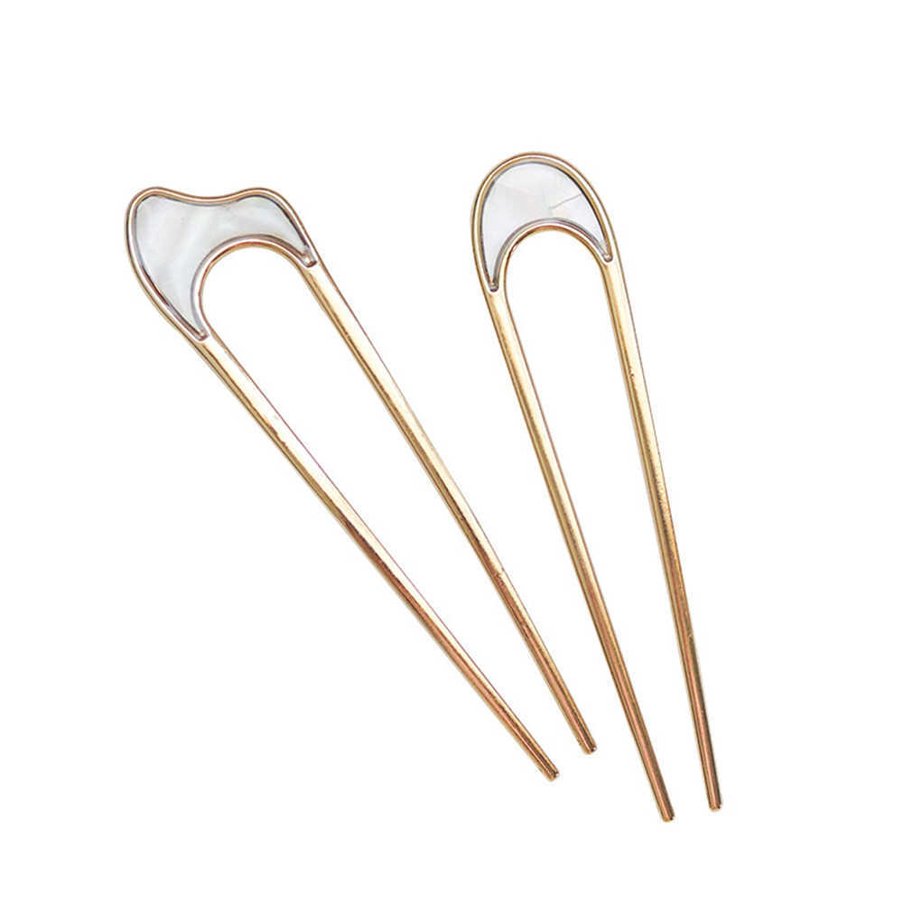Other Fashion Simple Metal Shape Hair Sticks For Women Hair Styling Accessories Elegant Hairpin