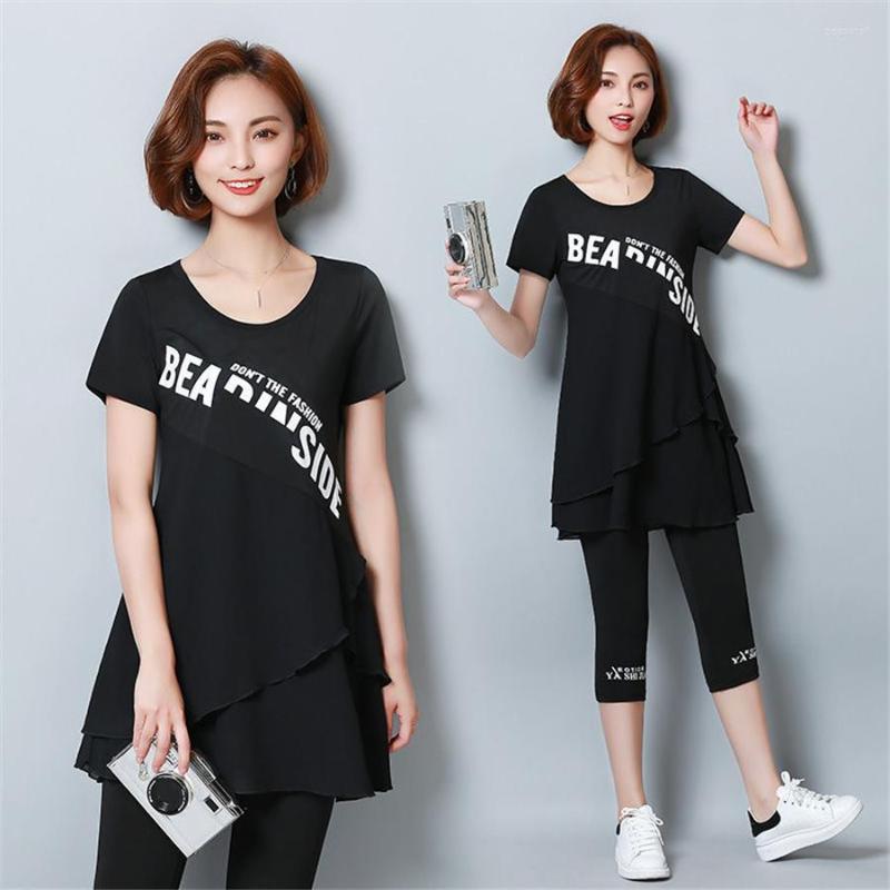Women's Tracksuits Women's Loose Outfits Two-piece Summer Casual Letter Printed Short Sleeve Top Trousers Tracksuit Set Sports Suit 5XL, Picture shown
Women's Tracksuits Women's Loose Outfits Two-piece Summer Casual Letter Printed Short Sleeve Top Trousers Tracksuit Set Sports Suit 5XL, Picture shown