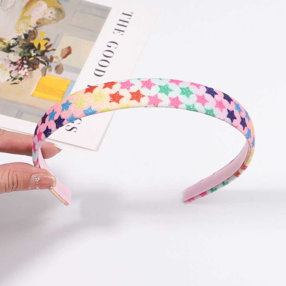 Other Fashion Girls Glitter Hair Bands Cute Hair Hoops Hairbands Lovely Stars Headbands For Kids Gifts Hair Accessories