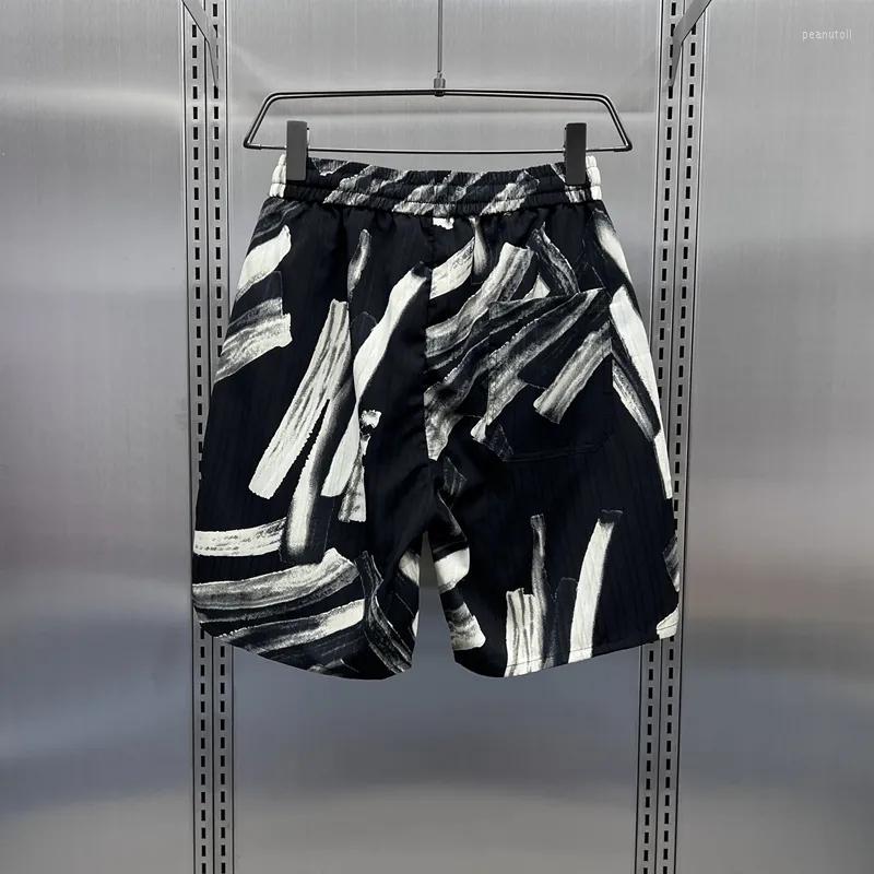 Men's Shorts Short Homme Summer Men's Striped Print Five Quarter Casual Pants Loose Straight Beach Streetwear Men Clothing, Picture color 2
Men's Shorts Short Homme Summer Men's Striped Print Five Quarter Casual Pants Loose Straight Beach Streetwear Men Clothing, Picture color 2