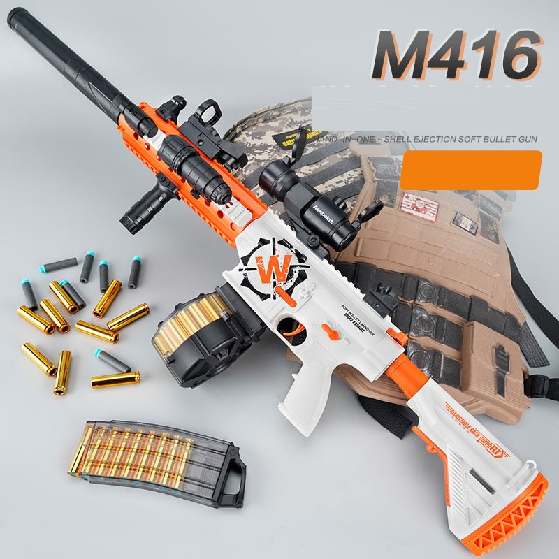 Airsoft Rifle M416 Toy Guns Blaster Electric Automatic Sniper Armas With Grenade For Adults Boys Birthday Gifts
