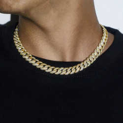 necklace moissanite chain Custom Pass Dia Tester Hip Hop Jewelry Sterg Sier 6mm 8mm Iced Out VVS Cuban k Moissanite Chain For Men