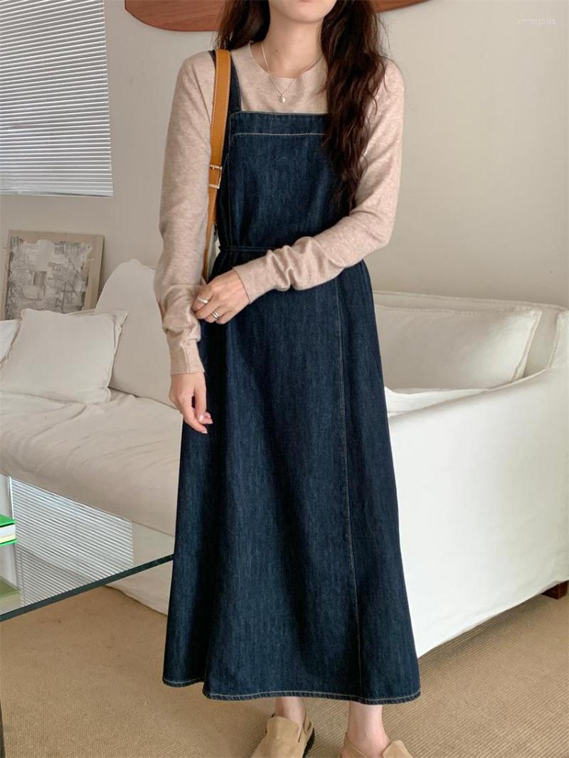 Casual Dresses Alien Kitty Blue Maxi Denim Vest Dress Chic Women Spring 2023 Elegant Sweet Office Lady Loose All Match Mujer Jeanswear, Photo color
Casual Dresses Alien Kitty Blue Maxi Denim Vest Dress Chic Women Spring 2023 Elegant Sweet Office Lady Loose All Match Mujer Jeanswear, Photo color